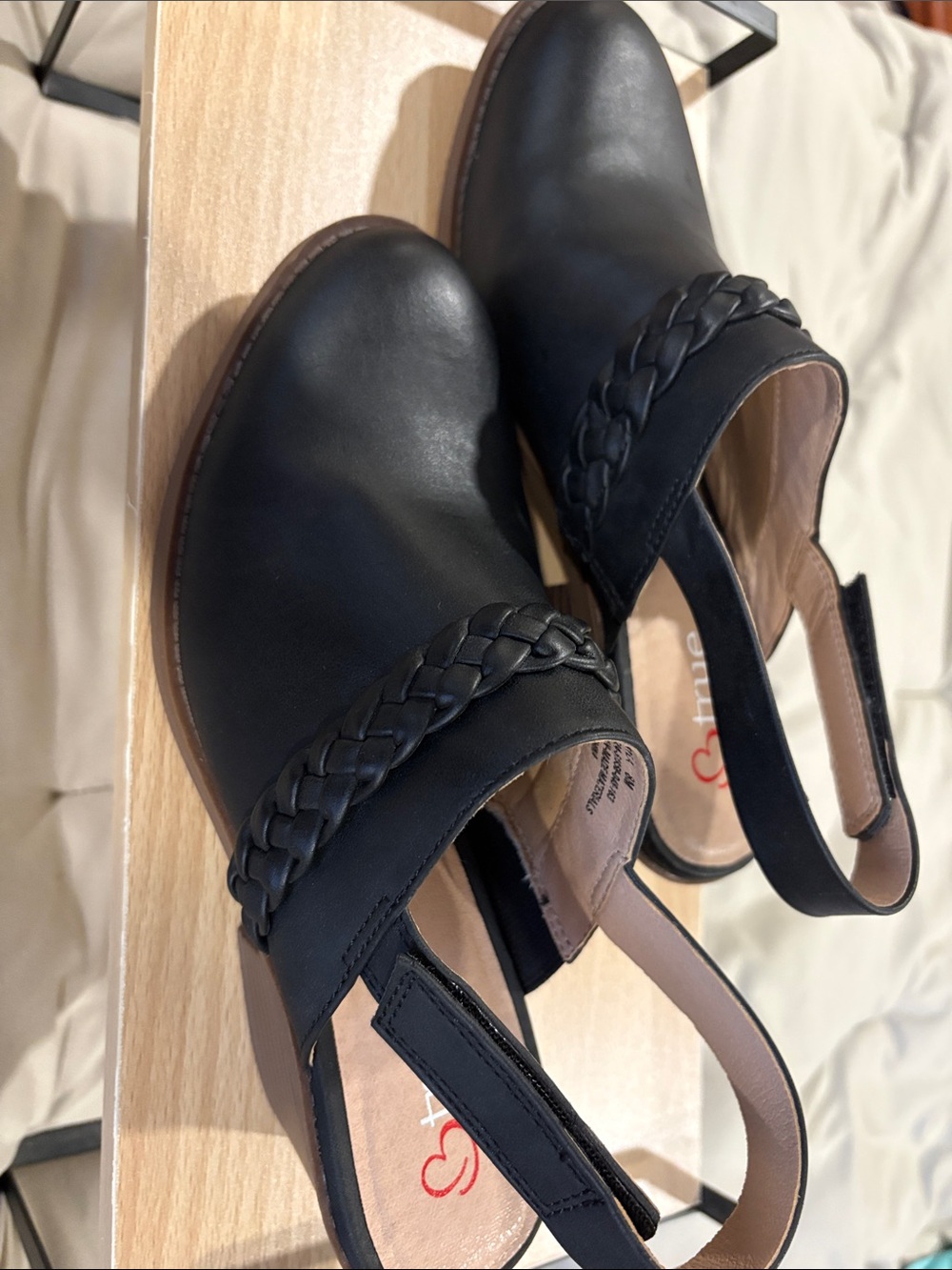 BareTraps Jayla Black Braided Strap Slingback Mules